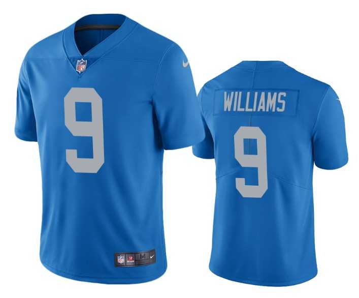 Men & Women & Youth Detroit Lions #9 Jameson Williams Blue Vapor Untouchable Limited Stitched Jerseys